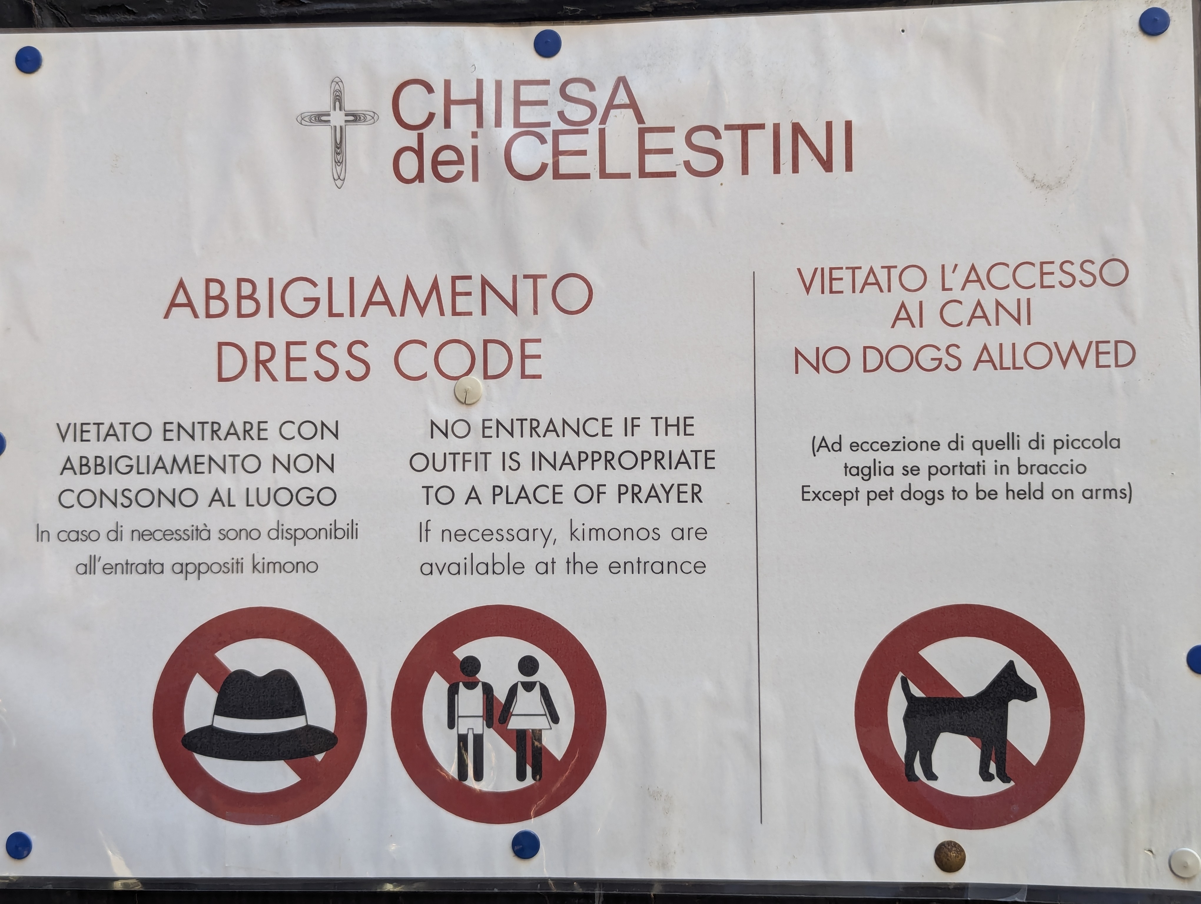 Church Dress Code Italy