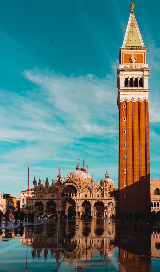 Venice Italy St Mark acqua alta