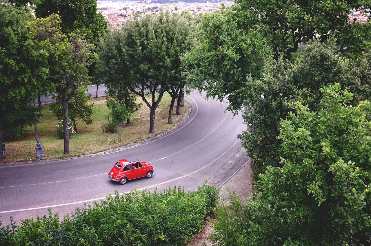 red-car-italy